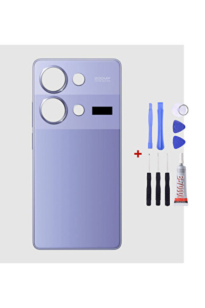 Yedcom Xiaomi Redmi Note 13 Pro 4g Mor Arka Kapak Arka Cam Pil Kapağı Tamir S...