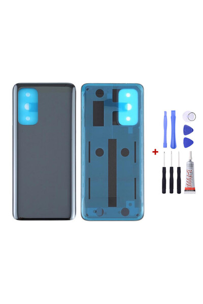 Yedcom Xiaomi Mi 10T Pro Füme Arka Kapak Arka Cam Pil Kapağı Tamir Setli