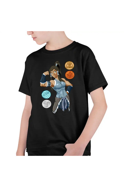 OEM Tricou Copii Baieti Avatar Legenda lui Korra Cele 4 Elemente
