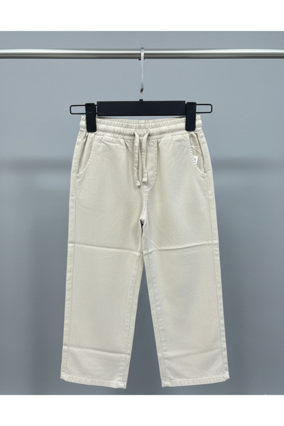 Esprix Kids بنطلون بناتي من قماش التنسل الناعم بنسبة 100% مع خصر مطاطي وأربطة