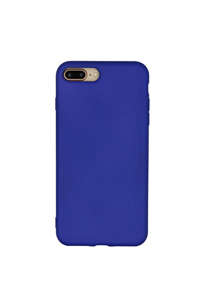 eco port حافظة آيفون 7 بلس من السيليكون المخملي النانو - أزرق داكن