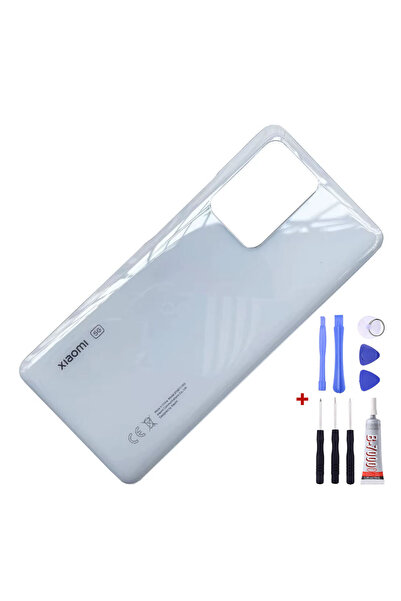 Xiaomi Mi 11T Pro White Rear Cover Rear Window Battery Cover with Repair Kit