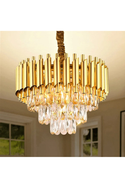 Jiju Candelabru Cristal Golden Panther 400mm