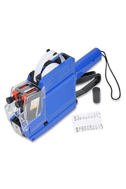 FİS Price and Date Label Machine 2-Line Printing, Blue