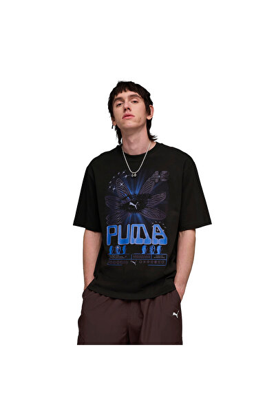 Puma Grafički muški crni ležerni stil T-shirt 63444301