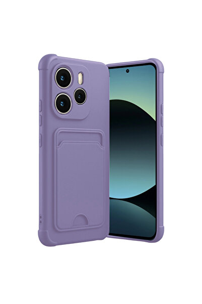 eco port بطاقة الأعمال السيليكون - ليلك لـ Redmi Note 14 4g Kelvin