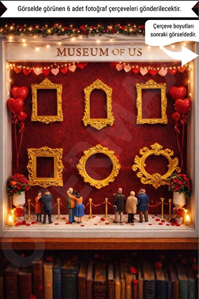 OVERMAX Mini Çerçeveler 6’lı Set – Museum Of Us Mini Müze Konseptli Sevgilile...