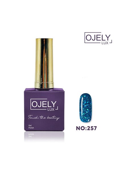 OJELY Lüx Kalıcı Oje 15 ML Koyu Simli Seri NO. 257