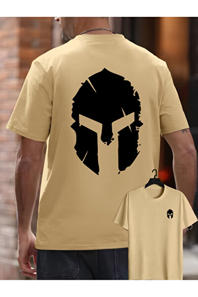 ALEYZA MODA Men's Printed Oversize Women'S/Men's Unisex White Tshirt