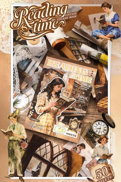 Buka Shops Набір наклейок для Bullet Journal і Scrapbook — 50 сторінок для пр...