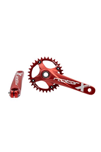 RAPTOR Hollowtech Aynakol 32 Dişli - Kırmızı