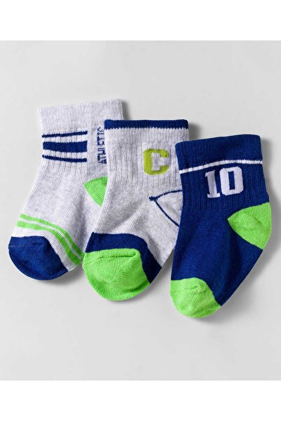 Cute Walk by Babyhug Knit Anti Bacterial Ankle Length Designed Socks (Pack of...