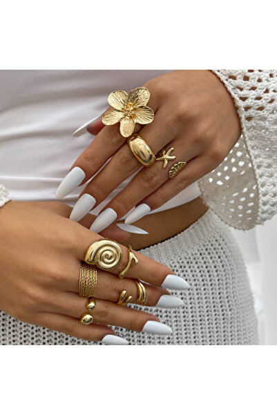 Ervalina Karışık Figürlü Yüzükler Basic-9 KARIŞIK GÖNDERİM