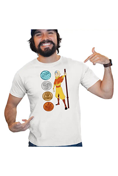 OEM Tricou Barbati Avatar Airbender Cele 4 Elemente