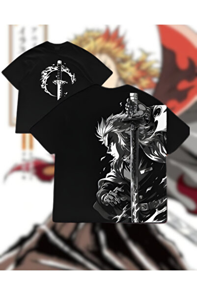 Touz Moda Demon Slayer Printed Unisex Oversize T-Shirt
