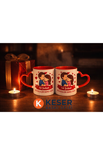 KSR 2 li Sevgililer Günü Özel Resimli Kupa