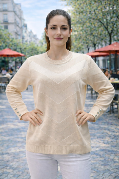 Elçelya Moda Women's Stylish Model Zigzag Patterned Standard Mercerized Young...