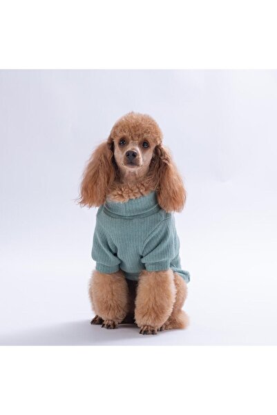 Pawstar Yeşil Teddywood Esnek Sıcak Tutan Köpek Sweati Köpek Kıyafeti Kedi Kı...