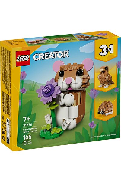 Evelise LEGO CREATOR HAMSTER ADORABIL CU O FLOARE 31376