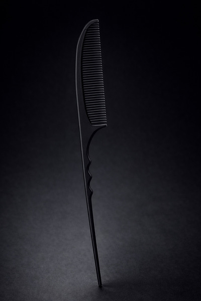 OEM Professional comb with tail for hair separation – black model, ergonomic