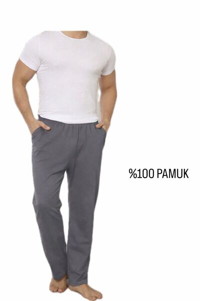 ZAGE GİYİM ZAGE %100 PAMUK CEPLİ ERKEK PİJAMA ALTI