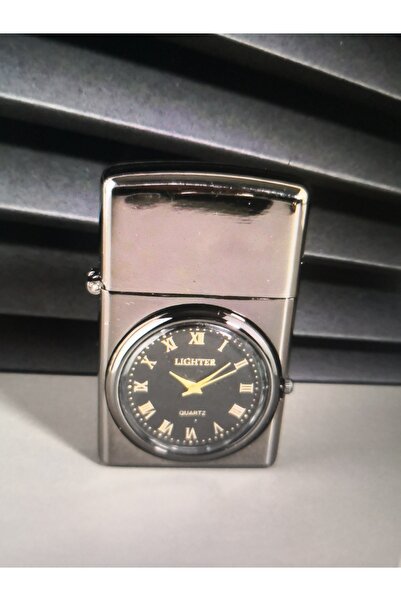 chd-store Silvio Monetti Özel Tasarım Kapaklı Saatli Model Gazlı Çakmak