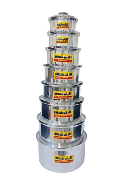 El Zenouki Zenoki Pots, 8 Pcs