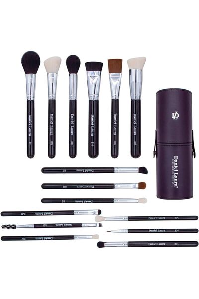 Daniel Laura Studio Makeup Brush Set, 15 Pieces