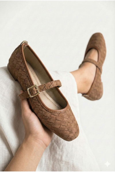 StWenn Women's Knitted Ballerina Shoes Orthopedic Lightweight Sole Daily Use