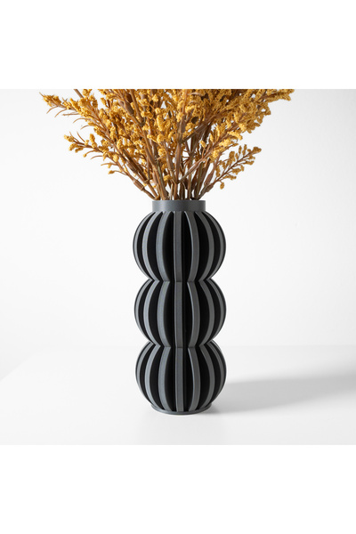 3D.era ALURA Modern Tasarım Vazo - Antrasit Dekoratif Obje