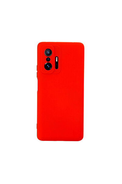 eco port Mi 11t Pro Case Nano Velvet Silicone - Red