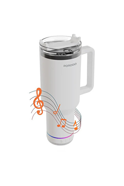 porodo Lifestyle HydroTunes Bluetooth Speaker Tumbler