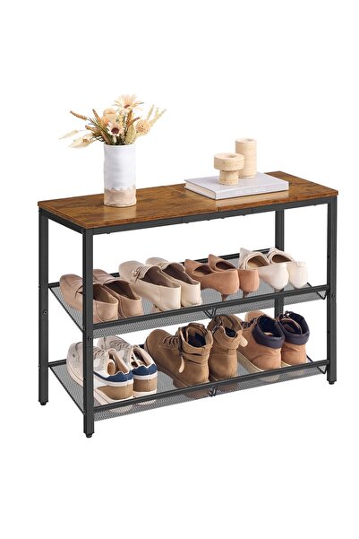 Talis Santo Living Καφέ ράφι παπουτσιών 28x75x53 cm