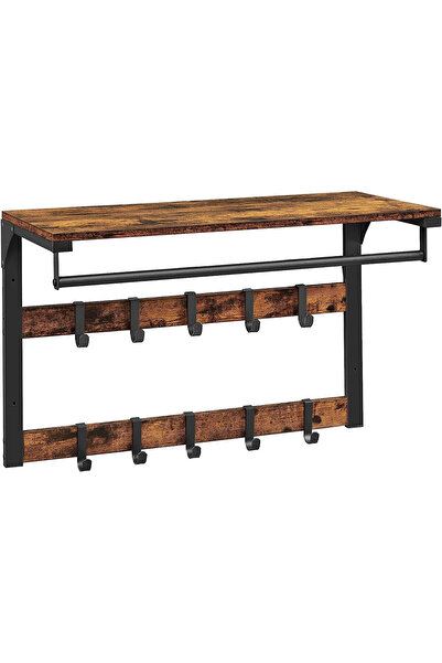 Talis Cuier de perete, Vasagle, Maro Rustic, LCR101B01, 74 x 33 x 6.6 cm cm