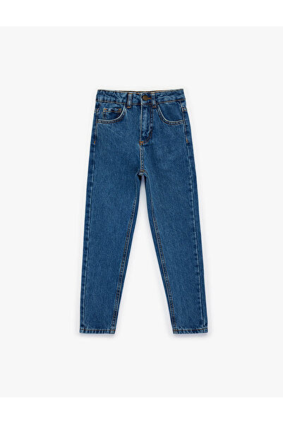 Koton Beli Ayarlanabilir indigo Erkek Çocuk Jean Pantolon 6SKB40010TD