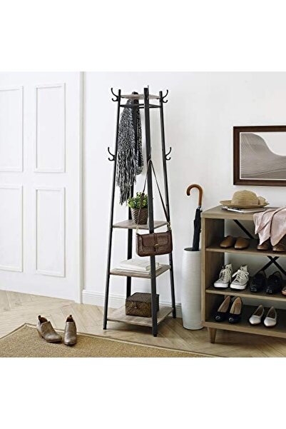 Talis Cuier, Vasagle, Bej-Negru, 43x43x180 cm