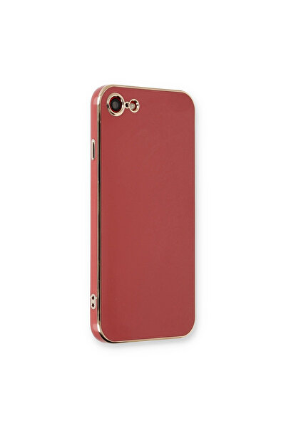 eco port Iphone 7 case volet silicone - red