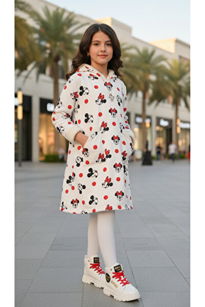 h.kids "Winter Breeze" Dress - Soft Pink with Fur Details