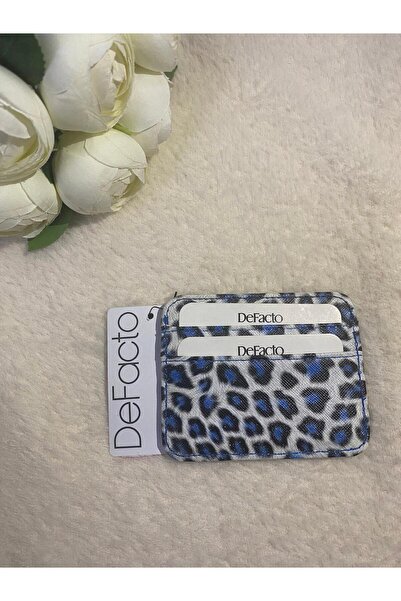 DeFacto Velrin Kadın Suni Deri Leopar Desenli Kartlık