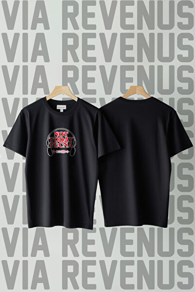 Vordevia Not Today Vecna ​​Stranger Things Printed Crew Neck Wide Fit Unisex ...