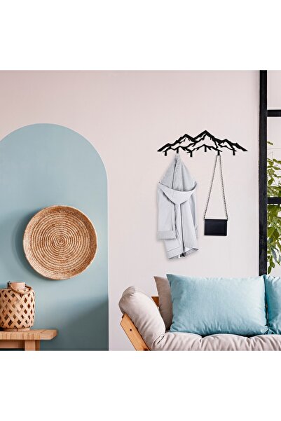 Talis Dag Black metal hanging hanger 80x4x25 cm