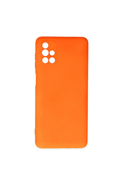 eco port Samsung Galaxy M51 Case Nano Velvet Silicone Inside - Orange