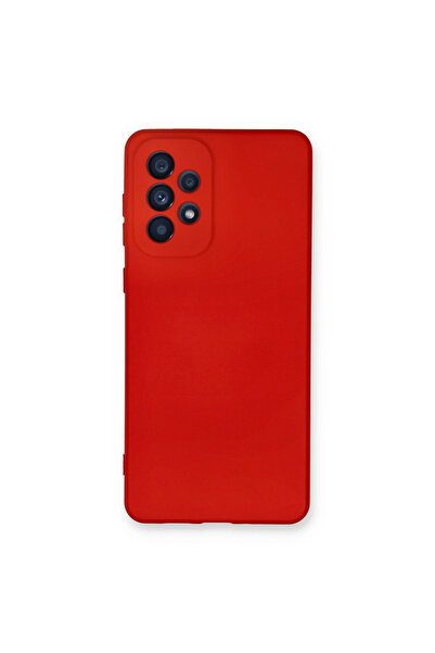 eco port Samsung Galaxy A73 5g Case Nano Velvet Silicone Inside - Red