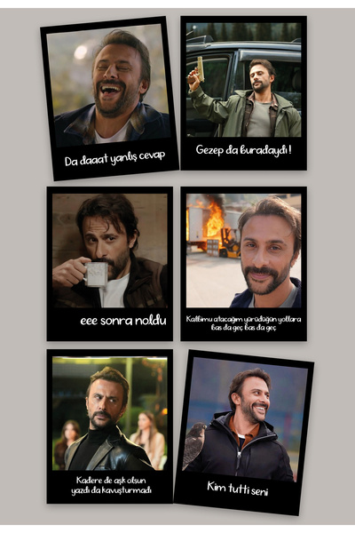 Pankart Evi 6 adet GEZEP temalı Pola Foto Kart Seti - Taşacak bu deniz