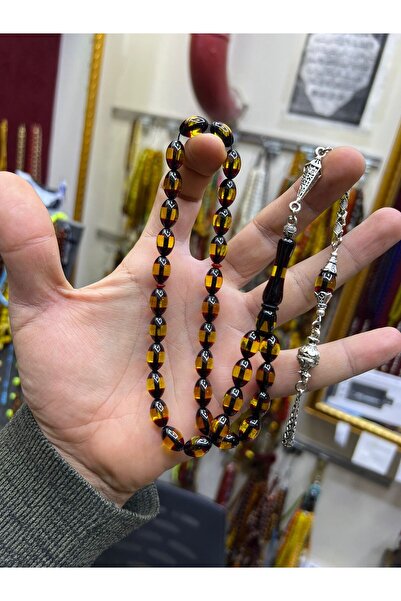 MİRAYPAZARLAMA Crimped Amber Prayer Beads Rosary for Valentine's Day, Prayer ...