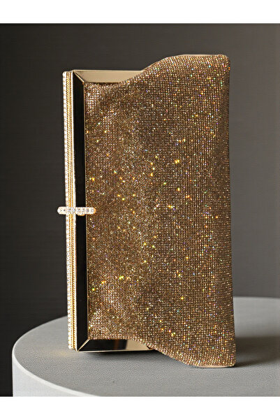 HFKY Geantă pentru rochii de seară de damă. Geantă de seară cu pietre