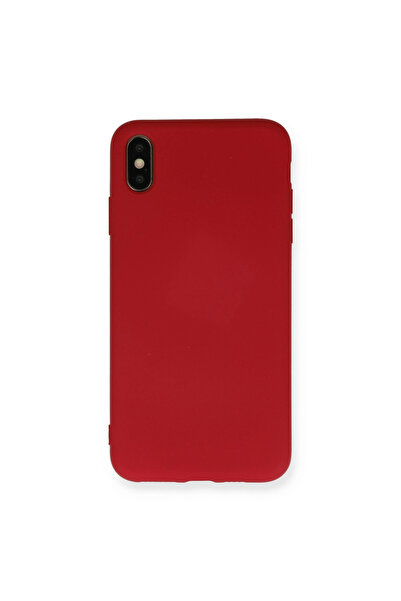 eco port iPhone XS Max Case Nano Velvet Silicone - Red