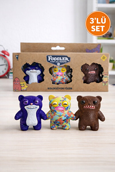TOYFEST Fuggler Funny Ugly Monster 3’lü Koleksiyon Figür Seti – Renkli Komik ...