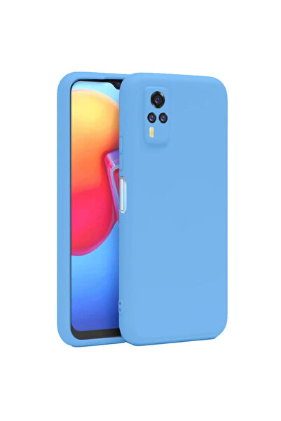 eco port Vivo Y53S Compatible Case Nano Velvet Silicone - Blue