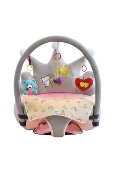 MASHASHOP Baby Armchair, Royal, with Arch and Accessories, Light Gray, 6 Months+